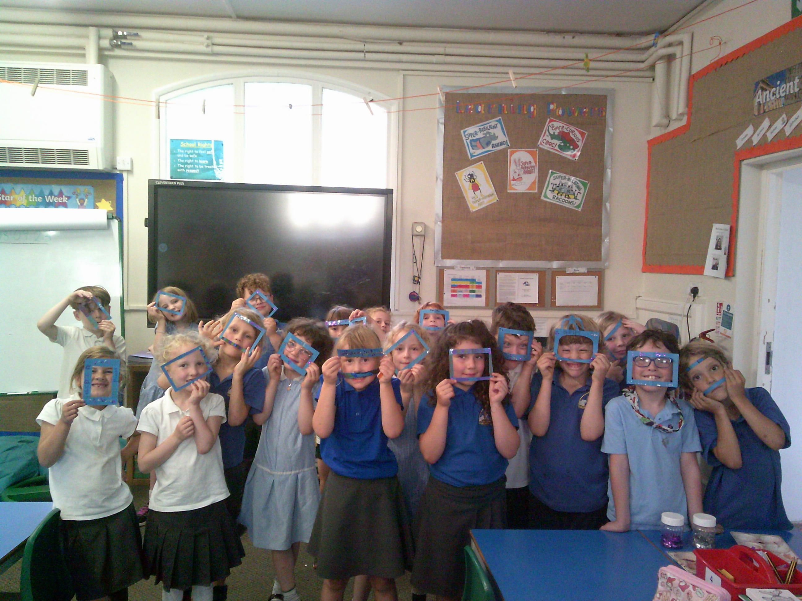 We'll be using these to look very closely at some images of Greek pots.